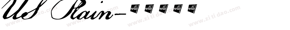 US Plain字体转换
